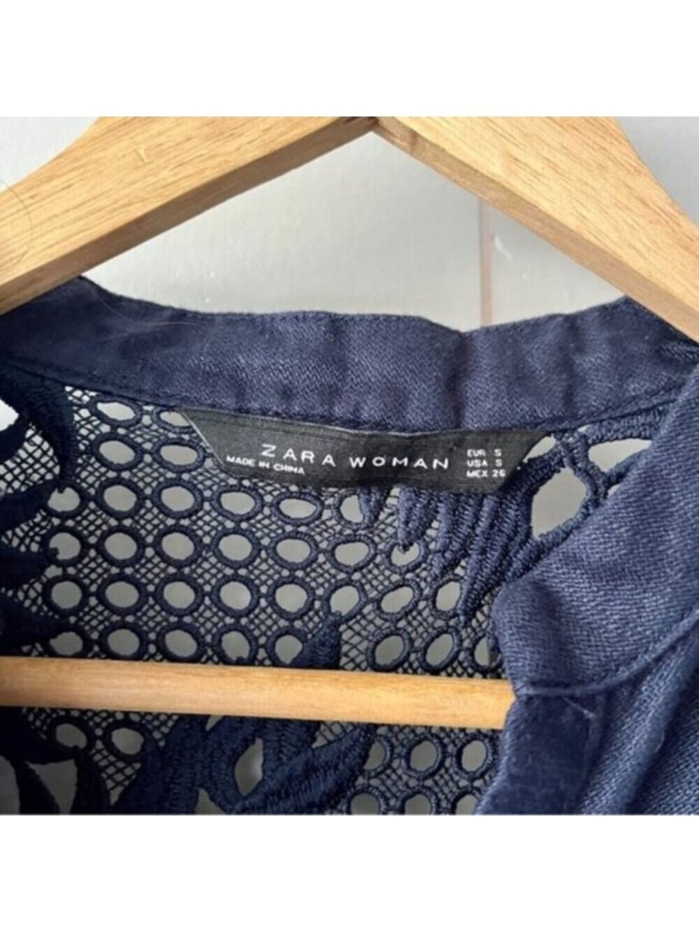 Zara Linen Eyelet Lace Tunic Dress - Picture 7 of 10